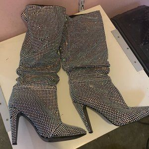 Steve Madden Rhinestone Boots - Size 11 - Fit like 10